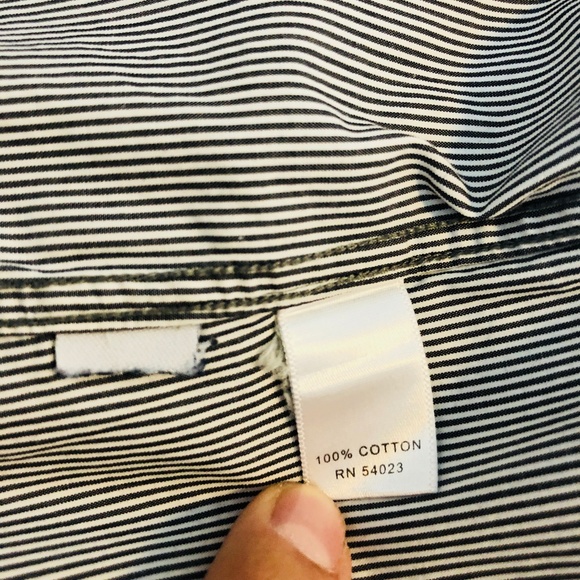 Banana Republic Italian Fitted Dress Shirt S 14.5 - Picture 6 of 7